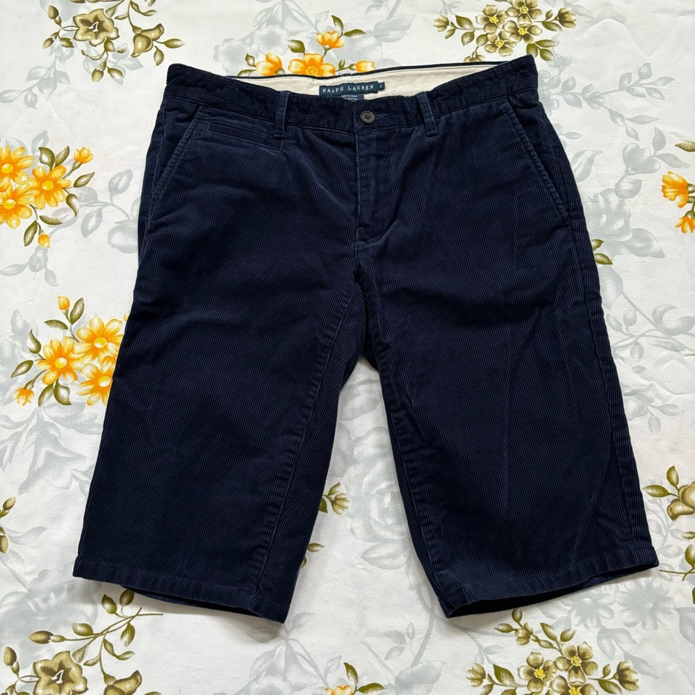 Ralph Lauren Size 2 Navy Corduroy Shorts